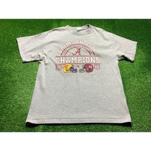 2001 Crimson Tide Champions LSU Men's Graphic Tee Size Large Gray